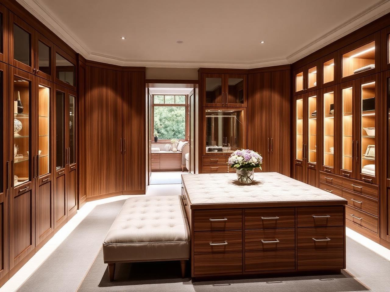 Beautifully fitted dressing room